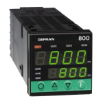 gefran 800 PID Controller, 1/16 DIN Fiche technique