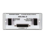 Behringer AES808 Manuel utilisateur