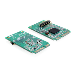 DeLOCK 95227 Mini PCIe I/O PCIe full size 1 x Parallel Fiche technique | Fixfr