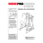 Weider WECCBE1137 Manuel utilisateur