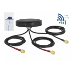 DeLOCK 12432 GSM Antenna SMA plug 7 dBi fixed omnidirectional Fiche technique