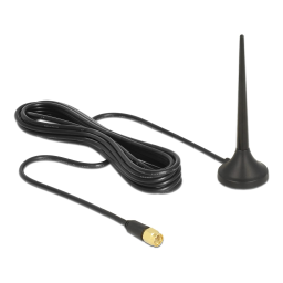 DeLOCK 12416 LTE / GSM / UMTS Antenna SMA plug 3 dBi fixed omnidirectional Fiche technique | Fixfr