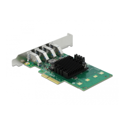 DeLOCK 89048 PCI Express x4 Card to 4 x external USB 3.0 Quad Channel - Low Profile Form Factor Fiche technique | Fixfr