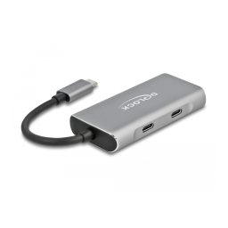 DeLOCK 63260 External USB 3.2 Gen 2 USB Type-C™ Hub Fiche technique | Fixfr