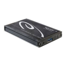 DeLOCK 42488 2.5″ External Enclosure SATA HDD > Multiport USB 3.0 + eSATAp Fiche technique | Fixfr