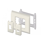 DeLOCK 81302 Easy 45 Module Plate Rectangular cut-out 12.5 x 21.5 mm, 45 x 22.5 mm 10 pieces white Fiche technique