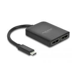 DeLOCK 87754 USB Type-C™ Splitter (DP Alt Mode) to 2 x DisplayPort MST / VXP Fiche technique | Fixfr