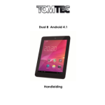 Tomtec Dual 10 Android 4.1 Manuel utilisateur