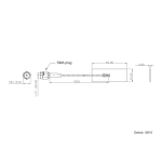 DeLOCK 12610 WLAN 802.11 ac/ax/a/h/b/g/n Antenna SMA plug 0.5 - 1.2 dBi RG-178 1 m PCB internal self adhesive Fiche technique