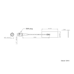 DeLOCK 12610 WLAN 802.11 ac/ax/a/h/b/g/n Antenna SMA plug 0.5 - 1.2 dBi RG-178 1 m PCB internal self adhesive Fiche technique | Fixfr
