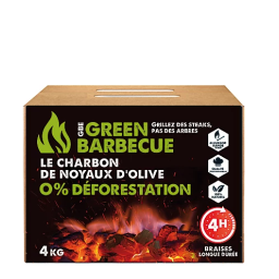 Charbon écologique noyaux d'olives 4kg