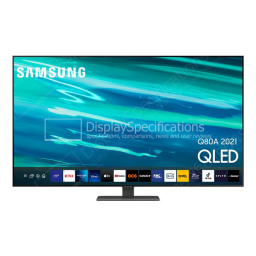 Samsung QE55Q80A 2021 TV QLED Product fiche | Fixfr