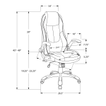 Monarch Specialties I 7277 OFFICE CHAIR Manuel utilisateur