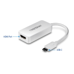 Trendnet TUC-HDMI USB-C to HDMI 4K UHD Display Adapter Fiche technique