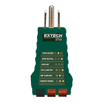 Extech Instruments ET15 Receptacle Tester Manuel utilisateur