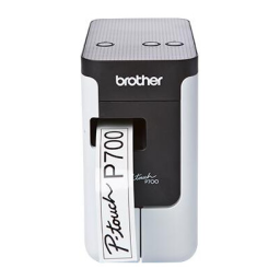 Brother P-Touch P700 Manuel utilisateur | Fixfr