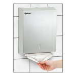 Bartscher 850006 Paper towel dispenser, SS brushed Mode d'emploi