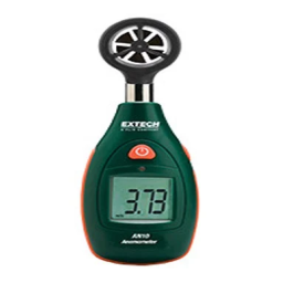 Extech Instruments AN10 Pocket Series Anemometer Manuel utilisateur | Fixfr