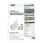 JVC GR-SXM920 Manuel utilisateur