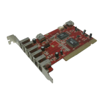 DeLOCK 89155 PCI Card &gt; USB 2.0, FireWire Fiche technique