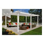 Vita 12x24 Bristol Grande Louvered Pergola Mode d'emploi