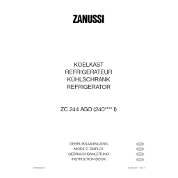 Zanussi ZC 242 R Mode d'emploi | AI Chat & PDF Access | Fixfr