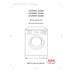 Aeg-Electrolux LAV12500VI Manuel utilisateur