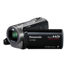 Panasonic HC V500M Mode d'emploi | Fixfr