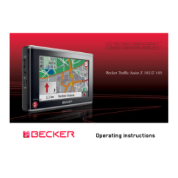 Becker Traffic Assist Z102 Manuel utilisateur | Fixfr