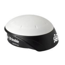 TRIMBLE AgGPS 162 Receiver Mode d'emploi | Fixfr