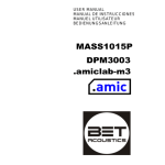 Manuel MASS1015 BET ACOUSTICS + Chat IA et PDF