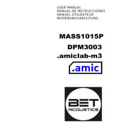 Manuel MASS1015 BET ACOUSTICS + Chat IA et PDF | Fixfr