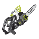 Sun Joe ION100V-18CS-CT 100-Volt iONPRO Cordless Brushless Handheld Chain Saw Manuel du propri&eacute;taire