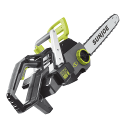 Sun Joe ION100V-18CS-CT 100-Volt iONPRO Cordless Brushless Handheld Chain Saw Manuel du propriétaire | Fixfr