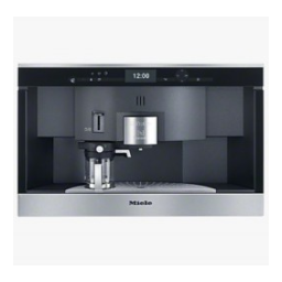 Miele CVA 6431 Nespresso Manuel utilisateur | Fixfr