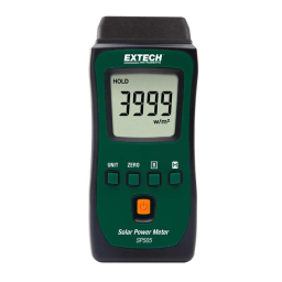 Extech Instruments SP505 Pocket Solar Power Meter Manuel utilisateur | Fixfr