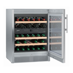 Liebherr WTes 1672 Vinidor Wine cabinet Operating instrustions | Fixfr