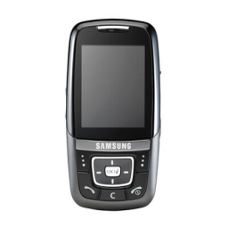 Samsung SGH-D600 Manuel utilisateur | Fixfr