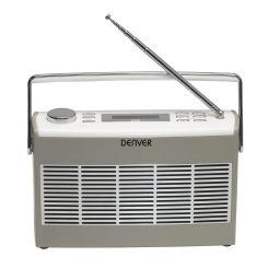 Denver DAB-37BLUE DAB  & FM radio Manuel utilisateur | Fixfr