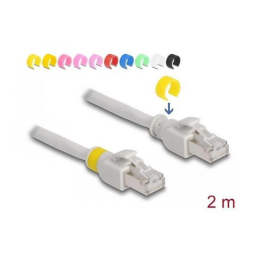 DeLOCK 80119 Network cable RJ45 Cat.6A S/FTP Fiche technique | Fixfr