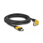 DeLOCK 86988 High Speed HDMI cable male straight to male 90&deg; upwards angled 48 Gbps 8K 60 Hz 1 m Fiche technique