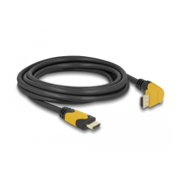 DeLOCK 86988 High Speed HDMI cable male straight to male 90° upwards angled 48 Gbps 8K 60 Hz 1 m Fiche technique | Fixfr