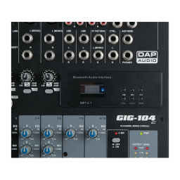 DAP Audio D2285 GIG-124CFX Manuel utilisateur | Fixfr