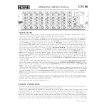 Rane CM 86 Sch&eacute;ma + Chat IA et t&eacute;l&eacute;chargement PDF