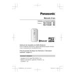 Panasonic KXTU328EXBE Operating instrustions
