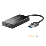 Insignia NS-PU37H-BK SuperSpeed USB 3.0 to HDMI External Video Adapter Guide d'installation rapide