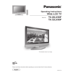 Panasonic TX32LX50F Operating instrustions