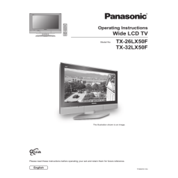 Panasonic TX32LX50F Operating instrustions | Fixfr