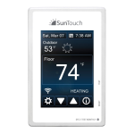 SunTouch 500875-SB SunStat Connect Wi-Fi Floor Heating Thermostat Manuel utilisateur