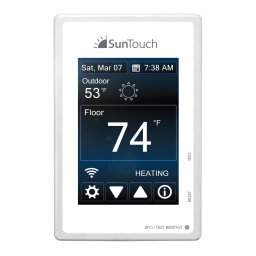 SunTouch 500875-SB SunStat Connect Wi-Fi Floor Heating Thermostat spécification | Fixfr